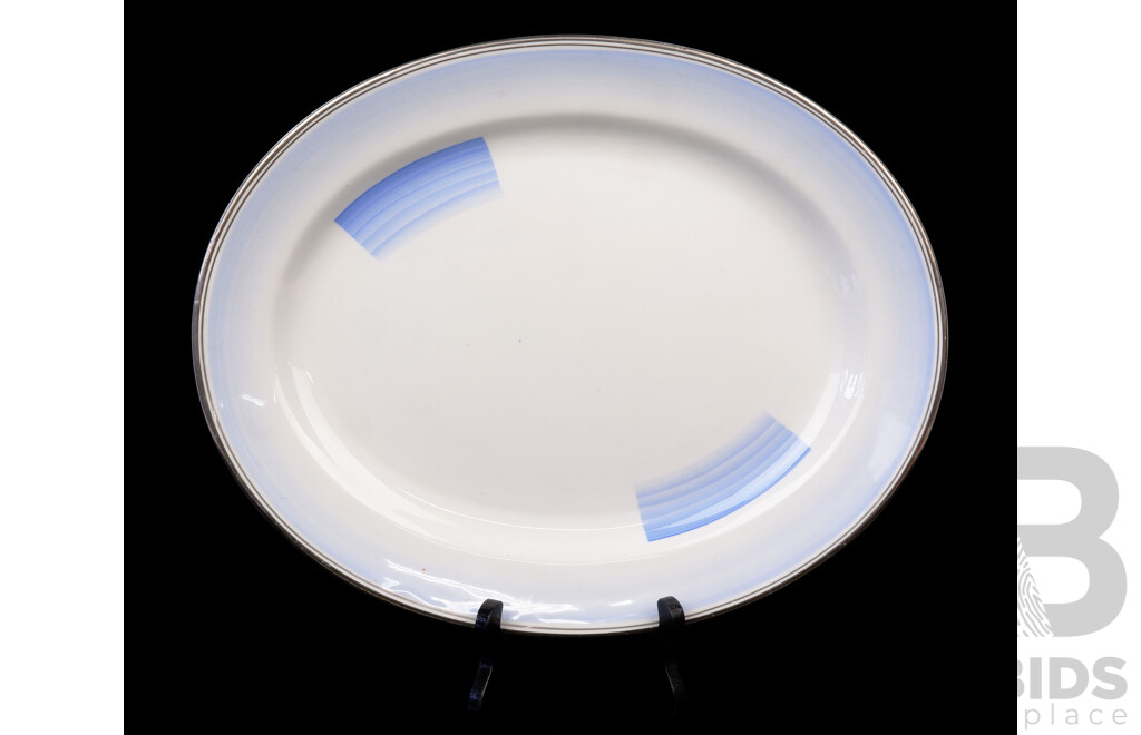 Vintage Art Deco Shelly Porcelain Platter