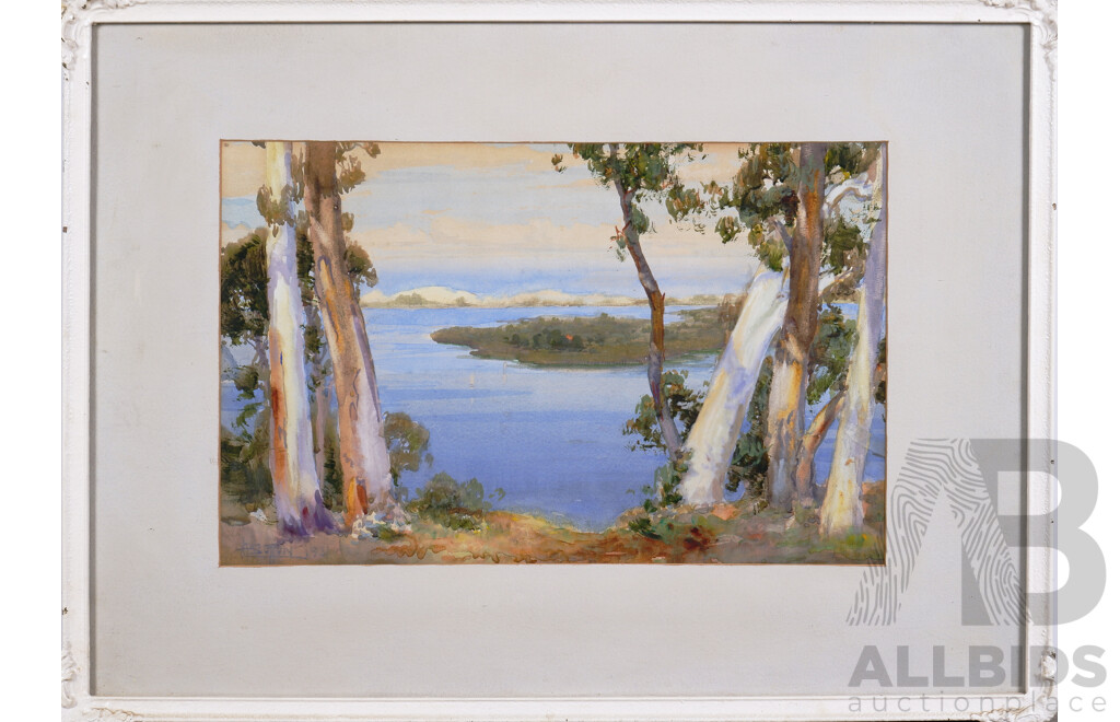 Alfred E. Sutton (20th Century, Australian), Untitled (View to the Coast) 1931, Watercolour