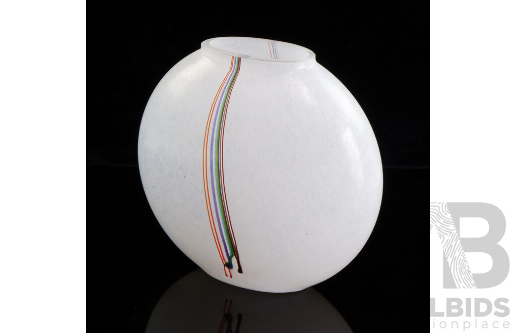 Vintage Bertil Vallien Rainbow Vase for Boda
