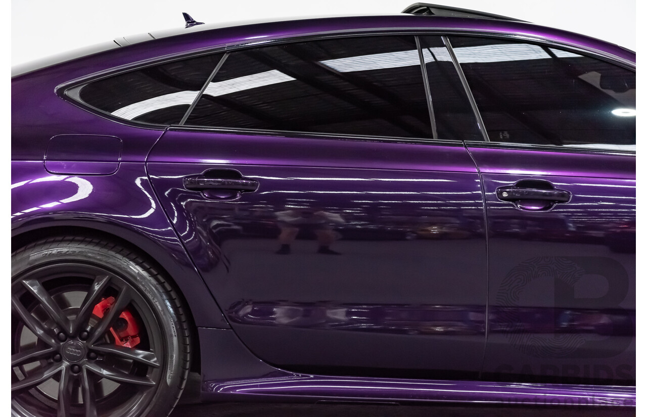 8/2015 Audi S7 Sportback (AWD) 4.0 TFSI 4G MY15 5d Hatchback Midnight Purple Wrap Twin Turbo V8 4.0L - Modified 700hp+