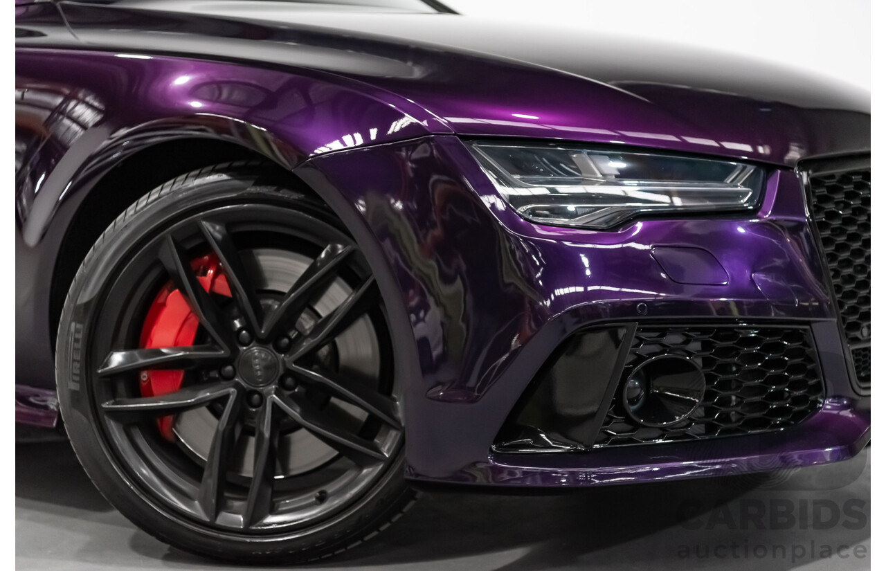 8/2015 Audi S7 Sportback (AWD) 4.0 TFSI 4G MY15 5d Hatchback Midnight Purple Wrap Twin Turbo V8 4.0L - Modified 700hp+