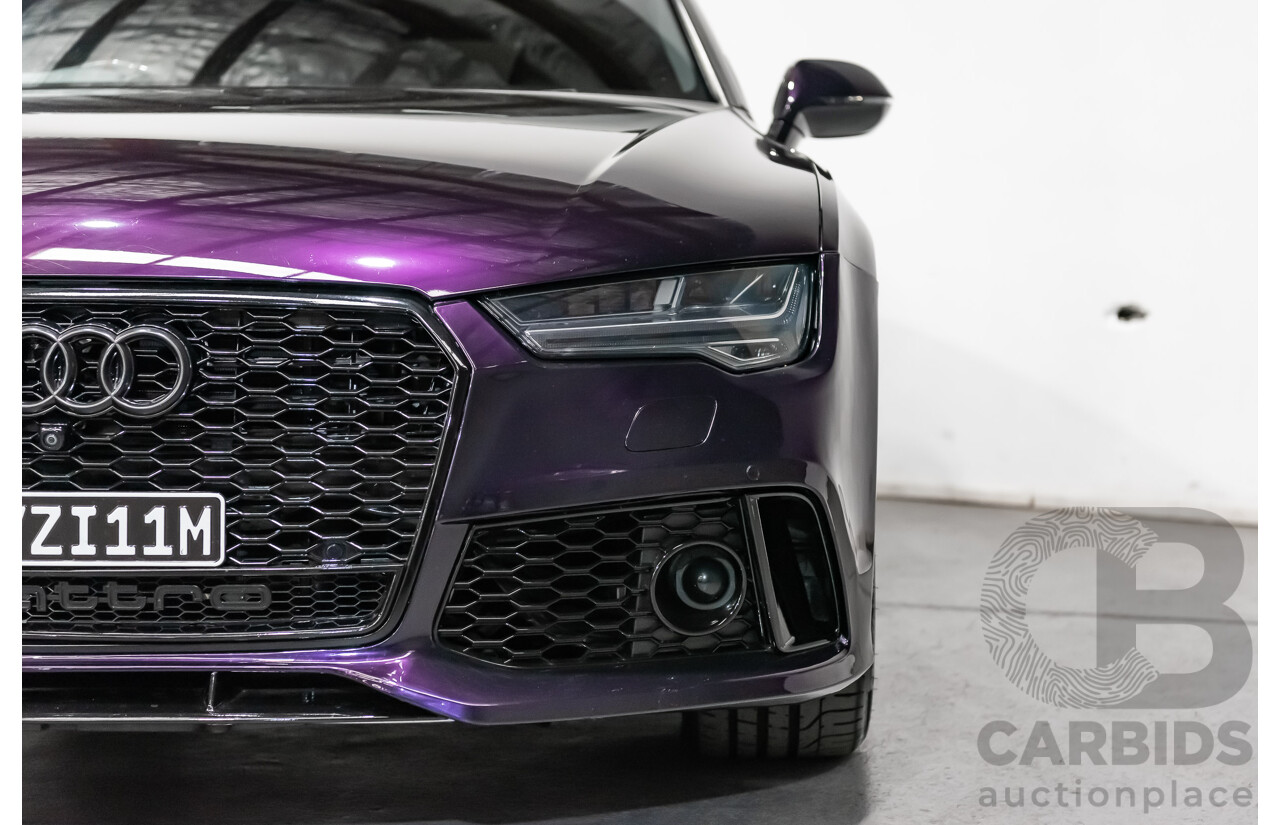 8/2015 Audi S7 Sportback (AWD) 4.0 TFSI 4G MY15 5d Hatchback Midnight Purple Wrap Twin Turbo V8 4.0L - Modified 700hp+