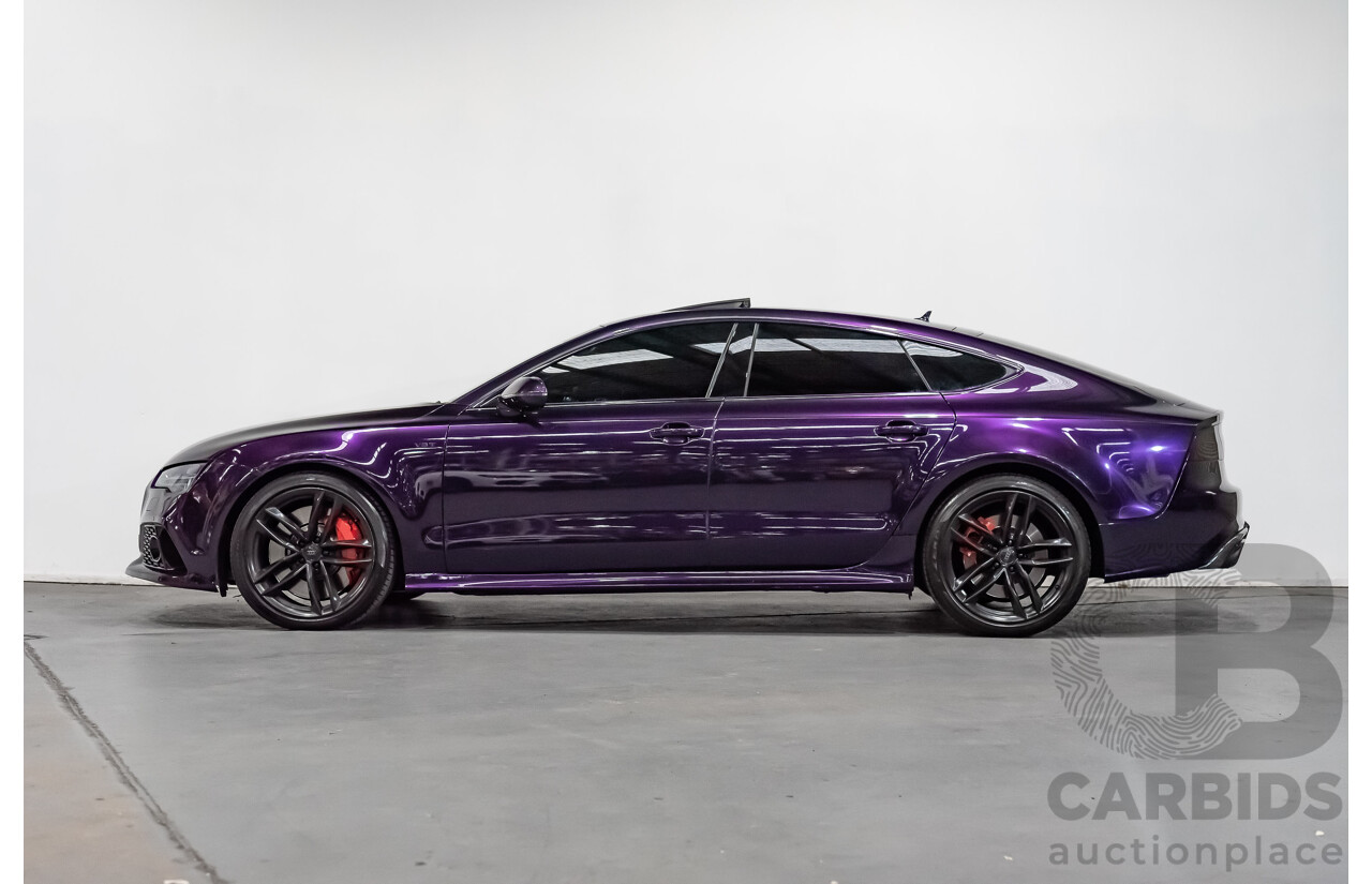 8/2015 Audi S7 Sportback (AWD) 4.0 TFSI 4G MY15 5d Hatchback Midnight Purple Wrap Twin Turbo V8 4.0L - Modified 700hp+