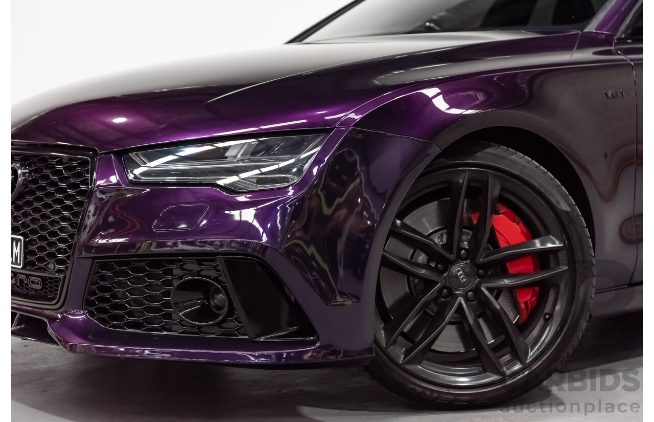 8/2015 Audi S7 Sportback (AWD) 4.0 TFSI 4G MY15 5d Hatchback Midnight Purple Wrap Twin Turbo V8 4.0L - Modified 700hp+