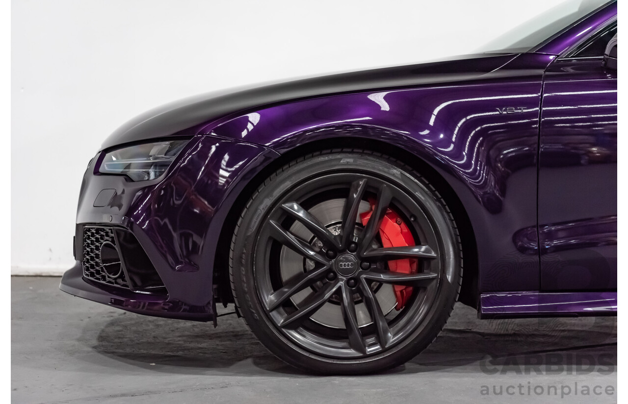 8/2015 Audi S7 Sportback (AWD) 4.0 TFSI 4G MY15 5d Hatchback Midnight Purple Wrap Twin Turbo V8 4.0L - Modified 700hp+