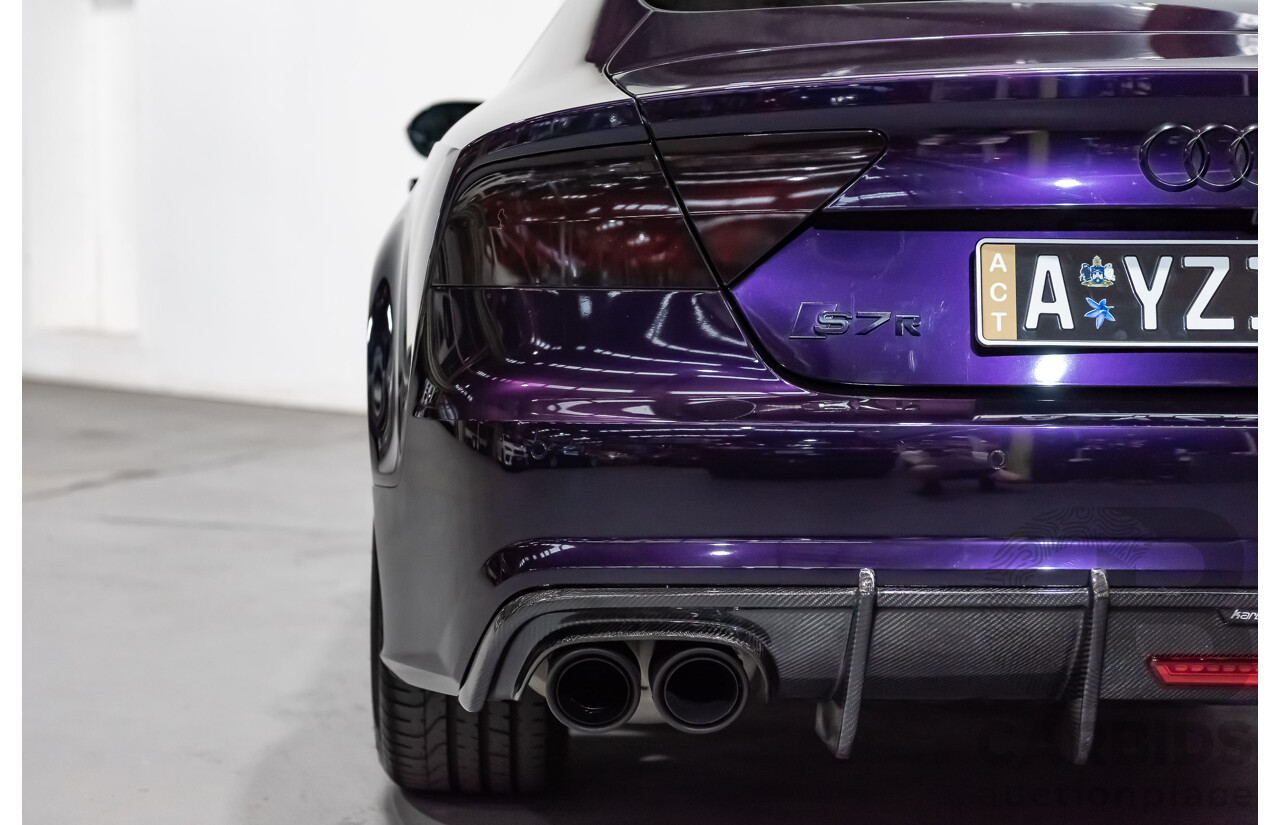 8/2015 Audi S7 Sportback (AWD) 4.0 TFSI 4G MY15 5d Hatchback Midnight Purple Wrap Twin Turbo V8 4.0L - Modified 700hp+