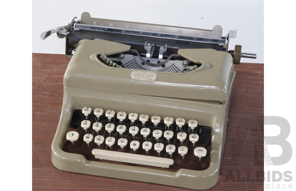 Vintage Alba Small Typewriter