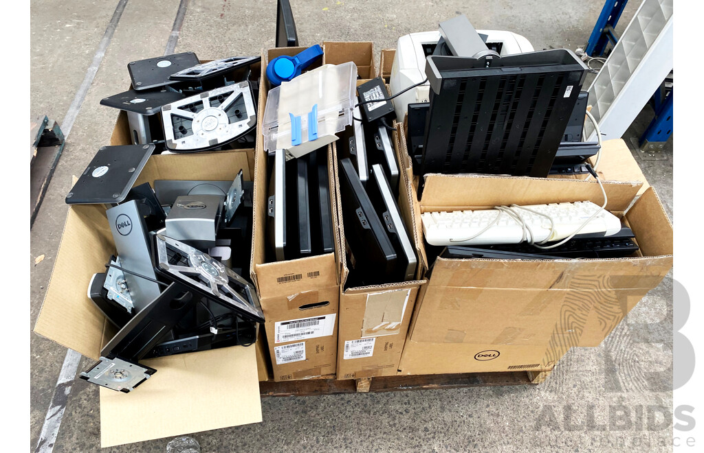 Pallet Lot of Assorted Laptops/Monitors/IPhones (Apple/Dell/HP/Microsoft)