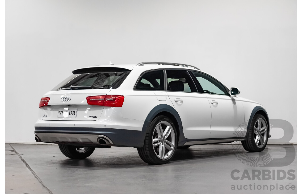 4/2013 Audi A6 Allroad Quattro (AWD) LE 4GH 4d Wagon Ibis White Turbo Diesel V6 3.0L