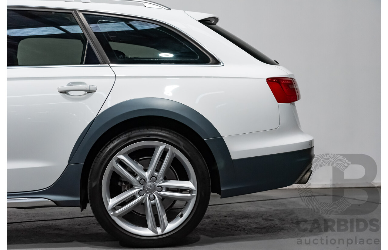 4/2013 Audi A6 Allroad Quattro (AWD) LE 4GH 4d Wagon Ibis White Turbo Diesel V6 3.0L