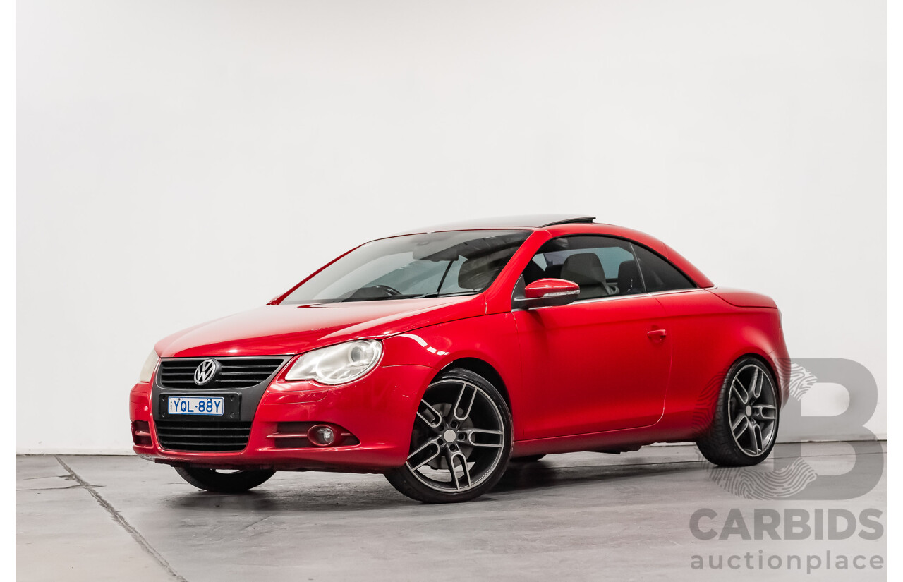 9/2008 Volkswagen EOS 2.0T FSI 1F MY08 UPGRADE 2d Convertible Red Turbo 2.0L