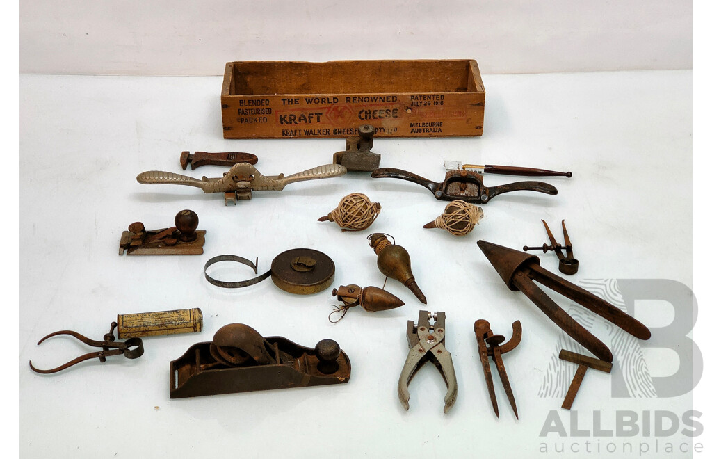 Assorted Lot of Antique Tools and Planes