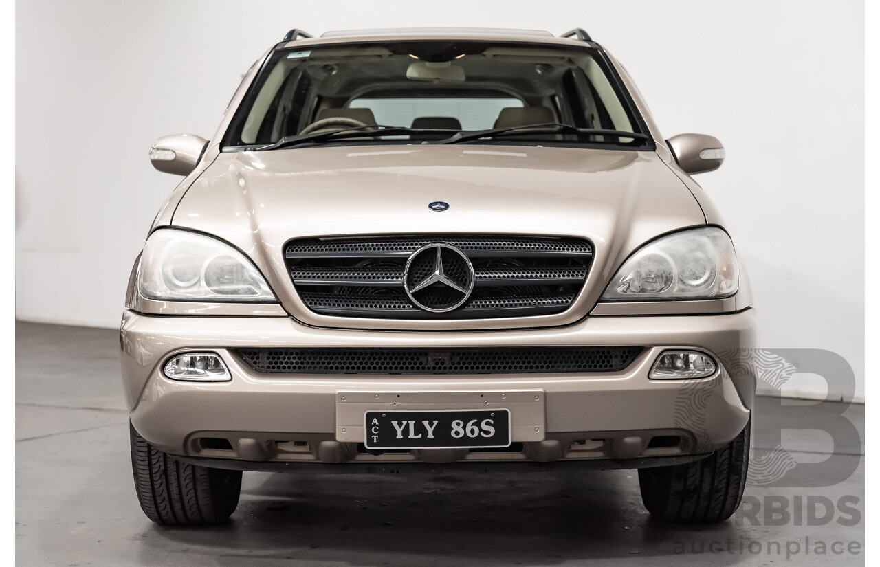 8/2002 Mercedes-Benz ML 320 Luxury (4x4) W163 4d Wagon Gold 3.2L