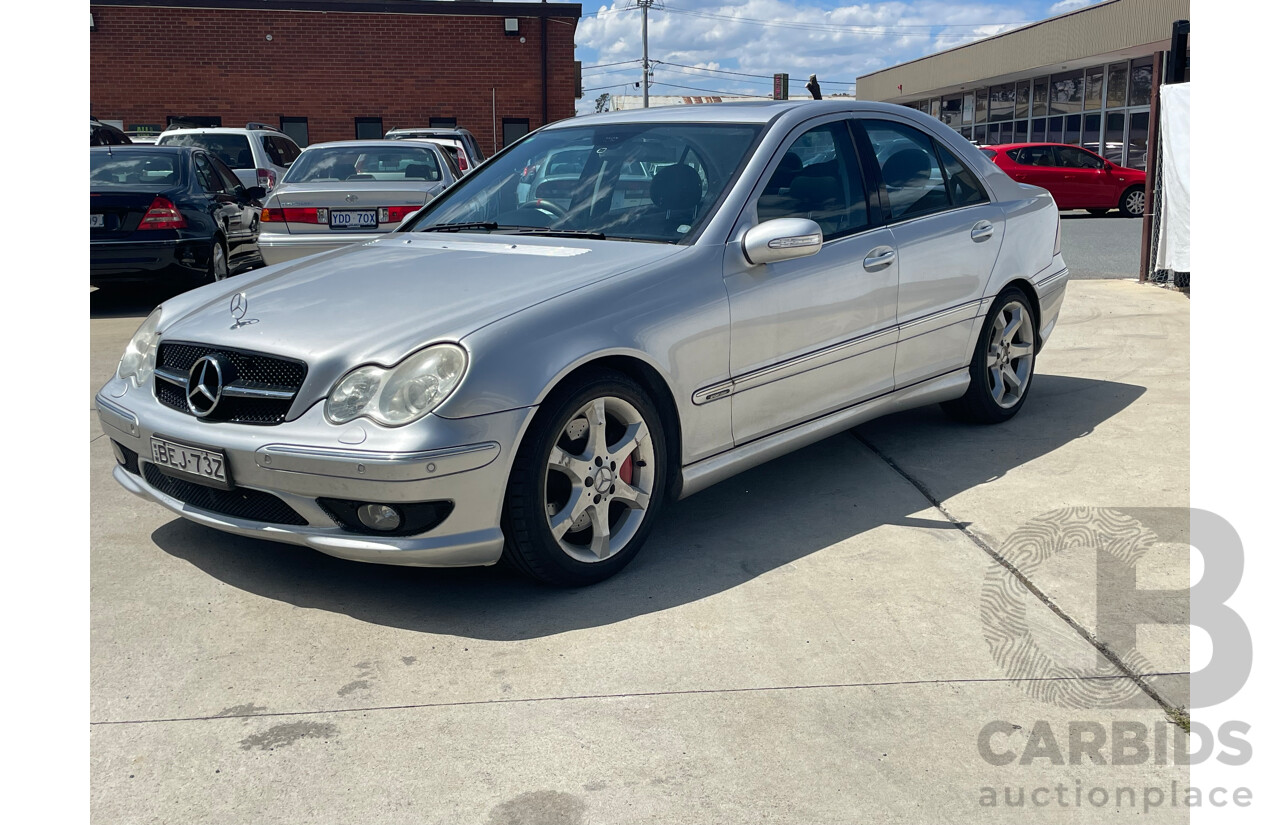 5/2005 Mercedes-Benz C200 Kompressor Sport Edition W203 4d Sedan Silver 1.8L