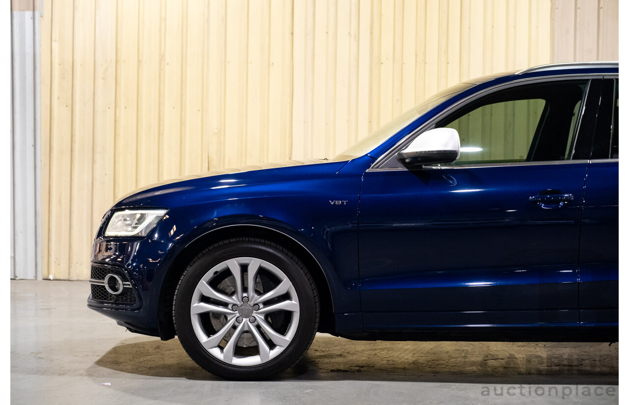 10/2013 Audi SQ5 3.0 TDI Quattro (AWD) 8R MY14 5d Wagon Blue Metallic Turbo Diesel V6 3.0L