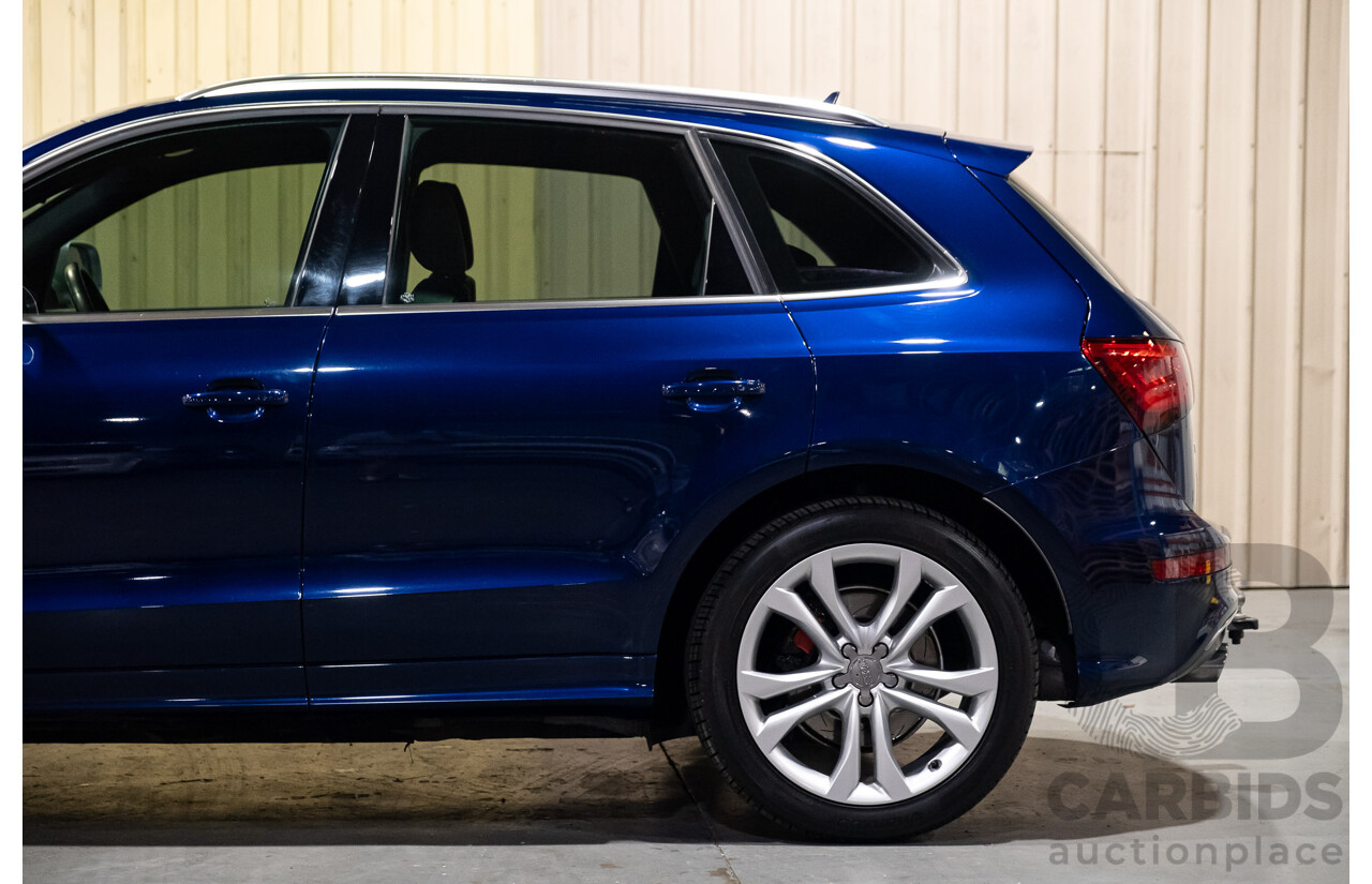 10/2013 Audi SQ5 3.0 TDI Quattro (AWD) 8R MY14 5d Wagon Blue Metallic Turbo Diesel V6 3.0L