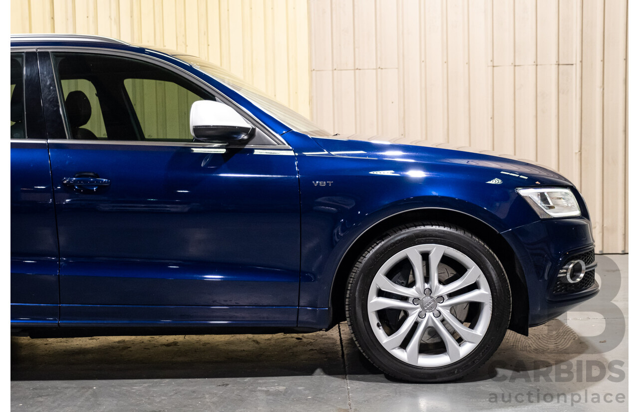 10/2013 Audi SQ5 3.0 TDI Quattro (AWD) 8R MY14 5d Wagon Blue Metallic Turbo Diesel V6 3.0L