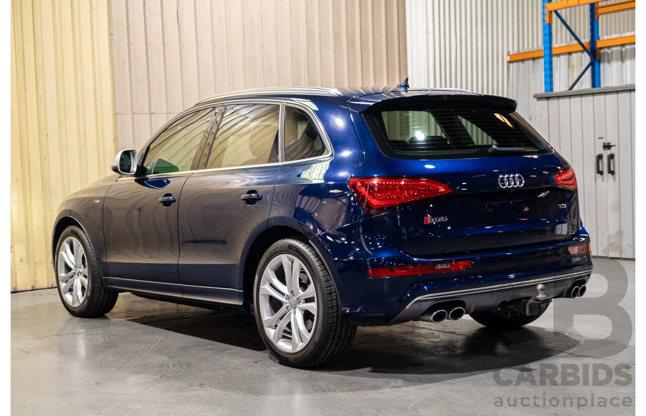 10/2013 Audi SQ5 3.0 TDI Quattro (AWD) 8R MY14 5d Wagon Blue Metallic Turbo Diesel V6 3.0L