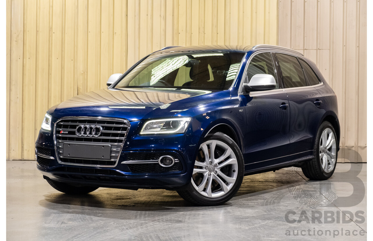 10/2013 Audi SQ5 3.0 TDI Quattro (AWD) 8R MY14 5d Wagon Blue Metallic Turbo Diesel V6 3.0L