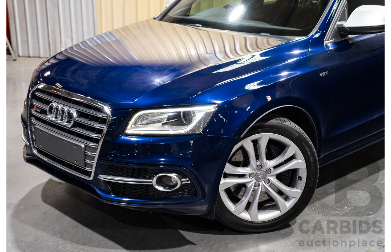 10/2013 Audi SQ5 3.0 TDI Quattro (AWD) 8R MY14 5d Wagon Blue Metallic Turbo Diesel V6 3.0L