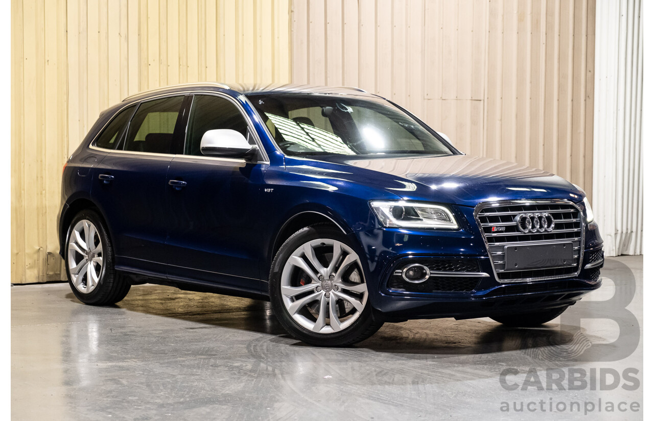 10/2013 Audi SQ5 3.0 TDI Quattro (AWD) 8R MY14 5d Wagon Blue Metallic Turbo Diesel V6 3.0L