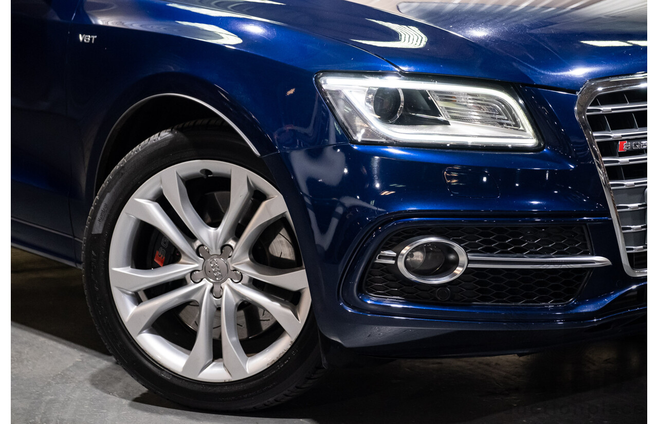 10/2013 Audi SQ5 3.0 TDI Quattro (AWD) 8R MY14 5d Wagon Blue Metallic Turbo Diesel V6 3.0L