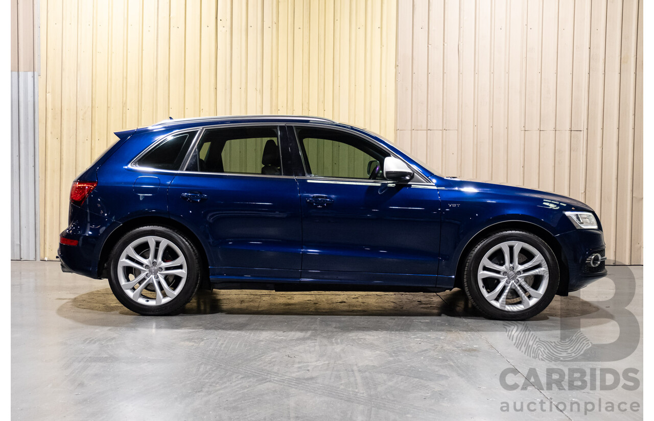 10/2013 Audi SQ5 3.0 TDI Quattro (AWD) 8R MY14 5d Wagon Blue Metallic Turbo Diesel V6 3.0L