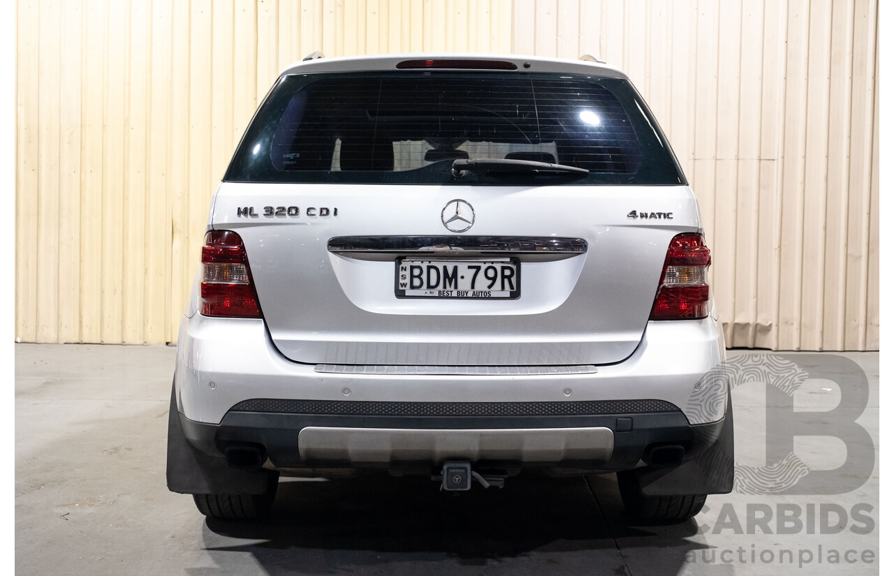 3/2007 Mercedes Benz ML 320 CDI Luxury (4x4) W164 07 UPGRADE 4d Wagon Silver Turbo Diesel V6 3.0L