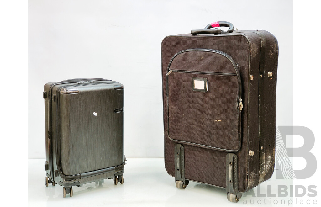 Lot of 2 Travel Suitcases (Samsonite & Lanza)