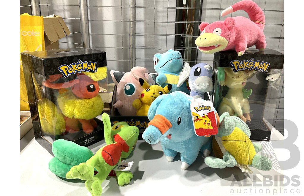Collection of Pokemon Plush Toys