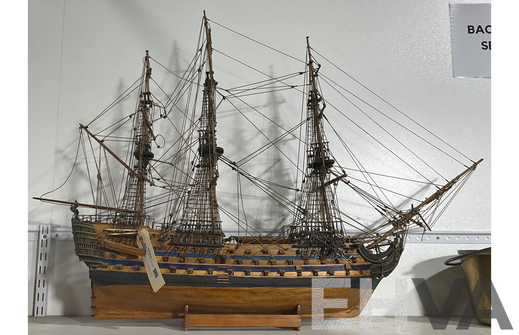 Large Wooden Model of Nelsons HMS Victory