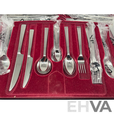 Grosvenor Silver Plate 55 Piece Cutlery Set in Box