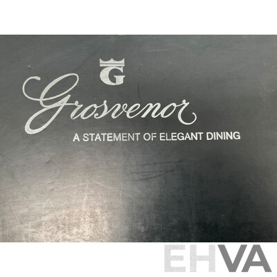Grosvenor Silver Plate 55 Piece Cutlery Set in Box