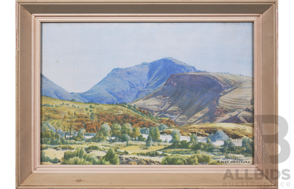 Albert Namatjira Offset Print, Mount Hermannsburg - James Range NT