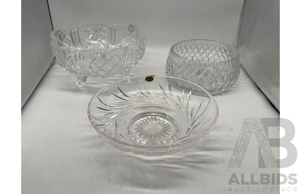Assorted Glassware - Lot of 3