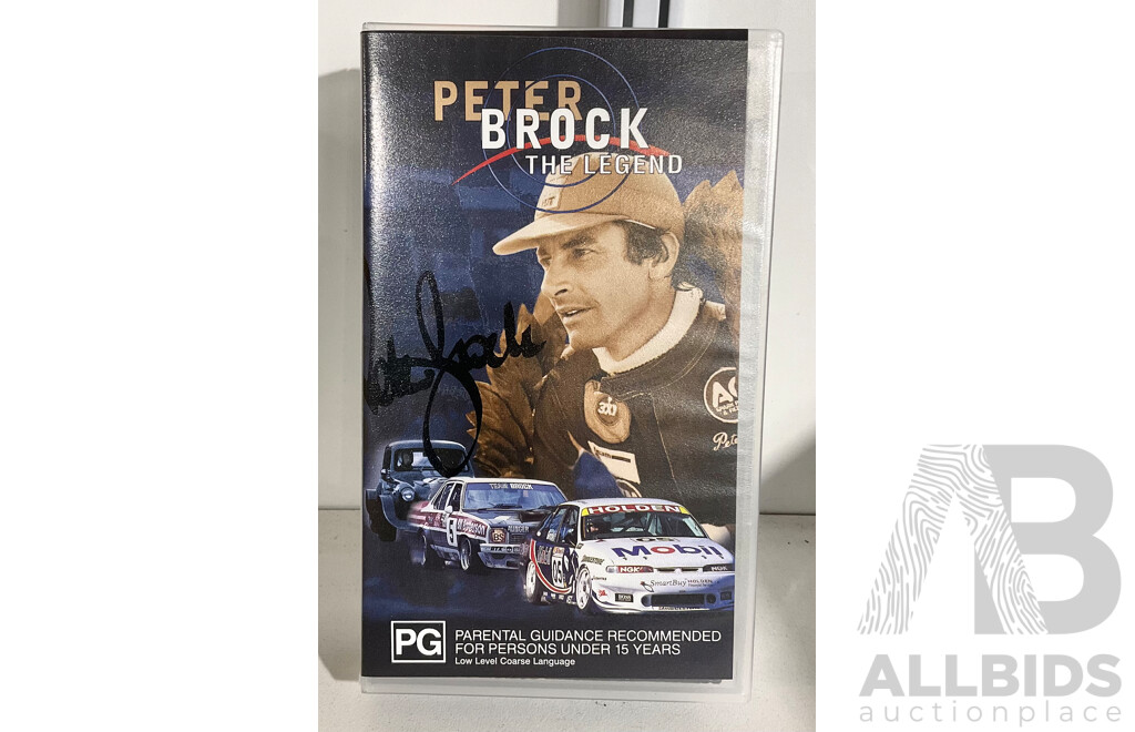 Peter Brock the Legend VHS Tape with Siganture