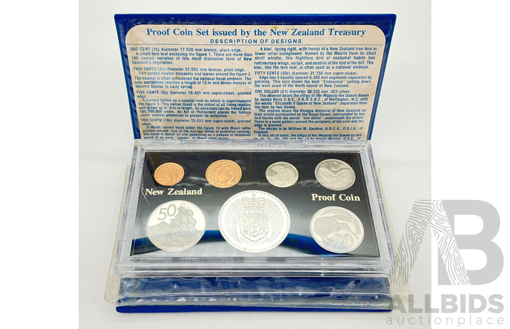New Zealand Treasury 1979 Proof Coin Set