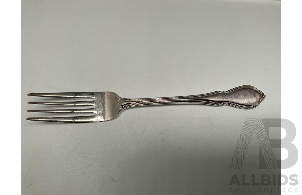 Grosvenor Silver Plate 58 Piece Cutlery Set in Wooden Box