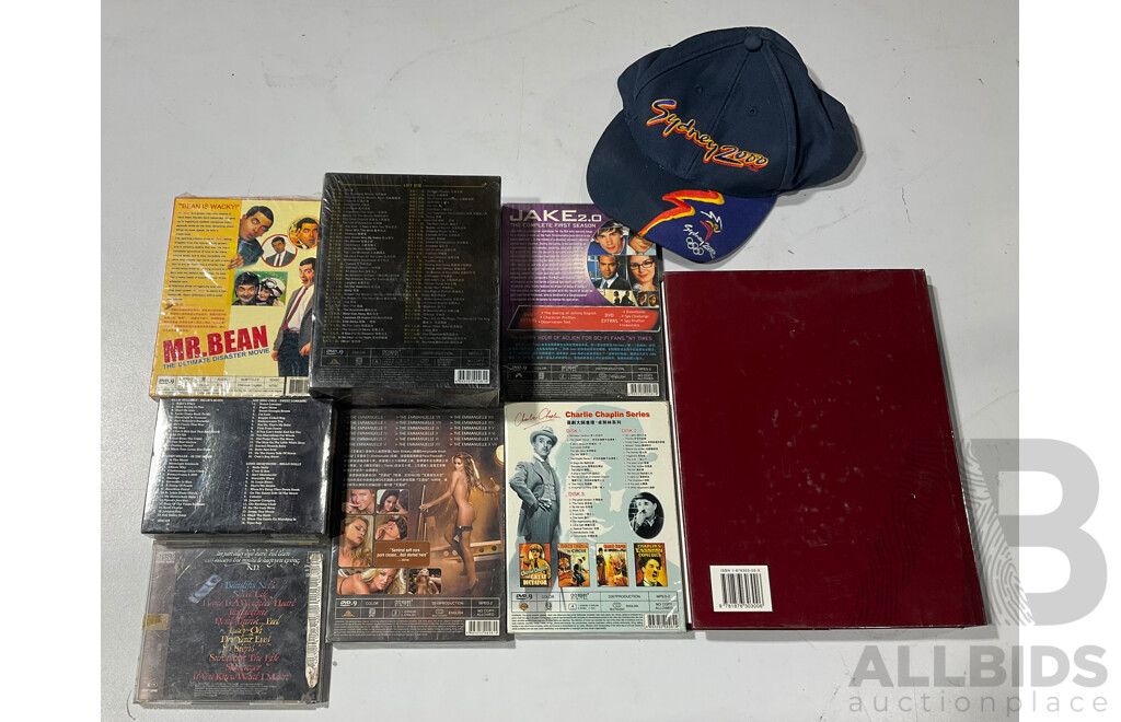 Collection Items Including Emmanuel DVD Collection, Sydney 2000 Olympics Cap and More