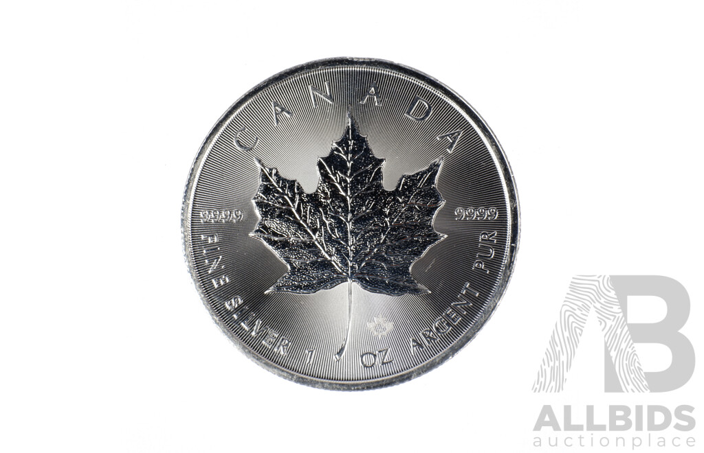 1oz Silver Canadian Maple Leaf Coin