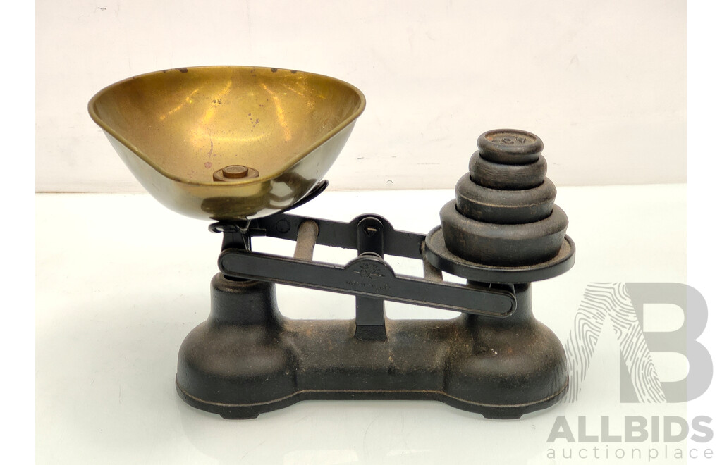 Vintage Salter Scales W/ Weights