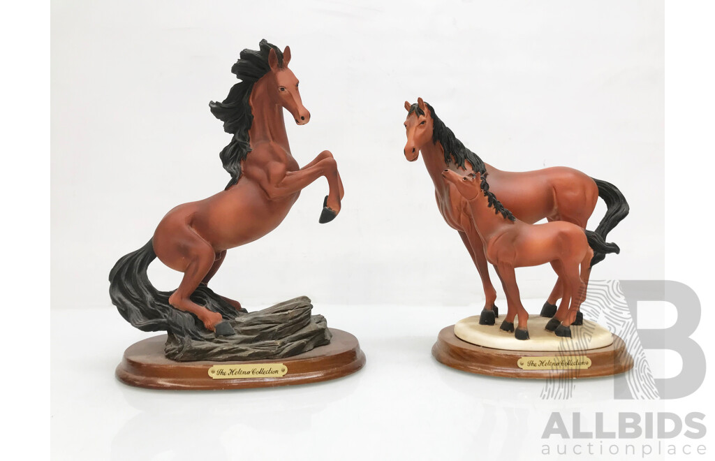 The Helena Collection Lot of 2 Horse Figurines