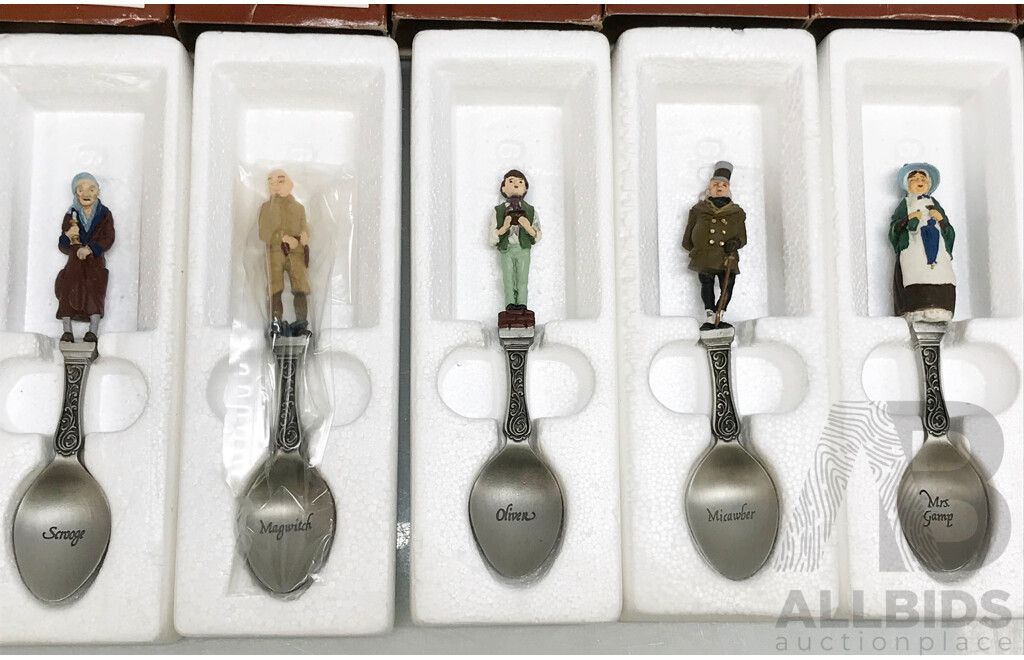 Selection of Charles Dickens Spoons - Lot of 10