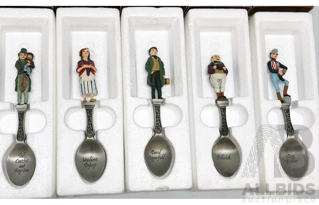 Selection of Charles Dickens Spoons - Lot of 10