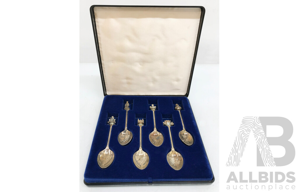 Queen Elizabeth II Silver Jubilee Silver Plated Teaspoons (Set of 6)
