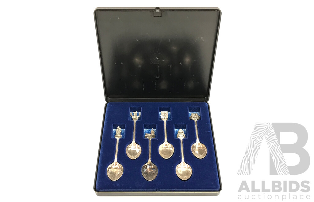 British-Themed Silver Plated Teaspoons (Set of 6)