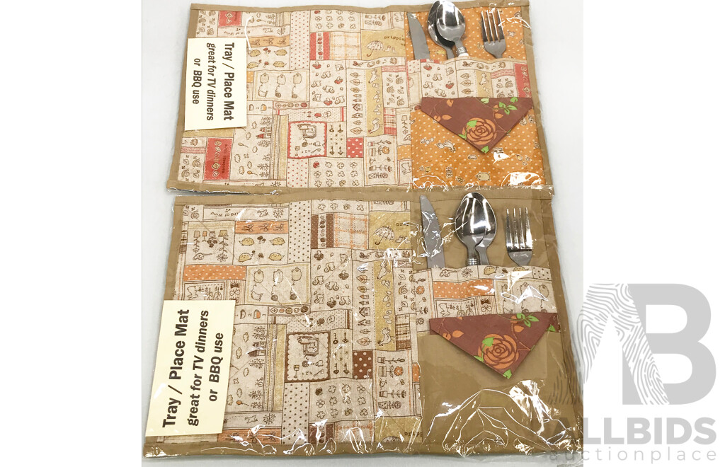 Place Mats with Cutlery - Brand New