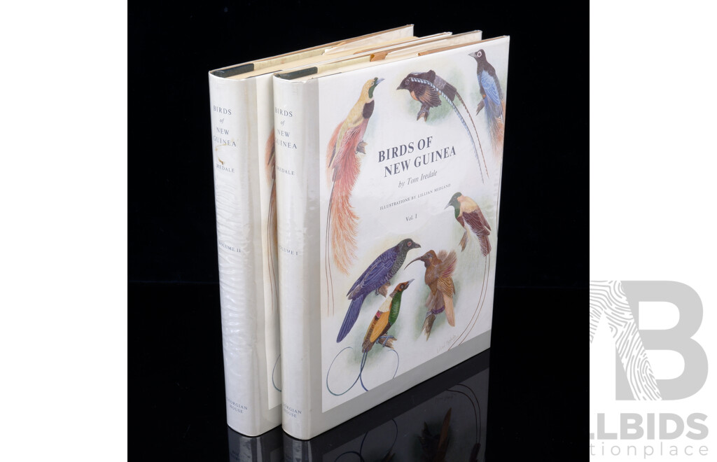 Birds of New Guinea, Tom Iredale, Georgian House, Melbourne, 1956, Two Volume Harcover Set with Dust Jackets