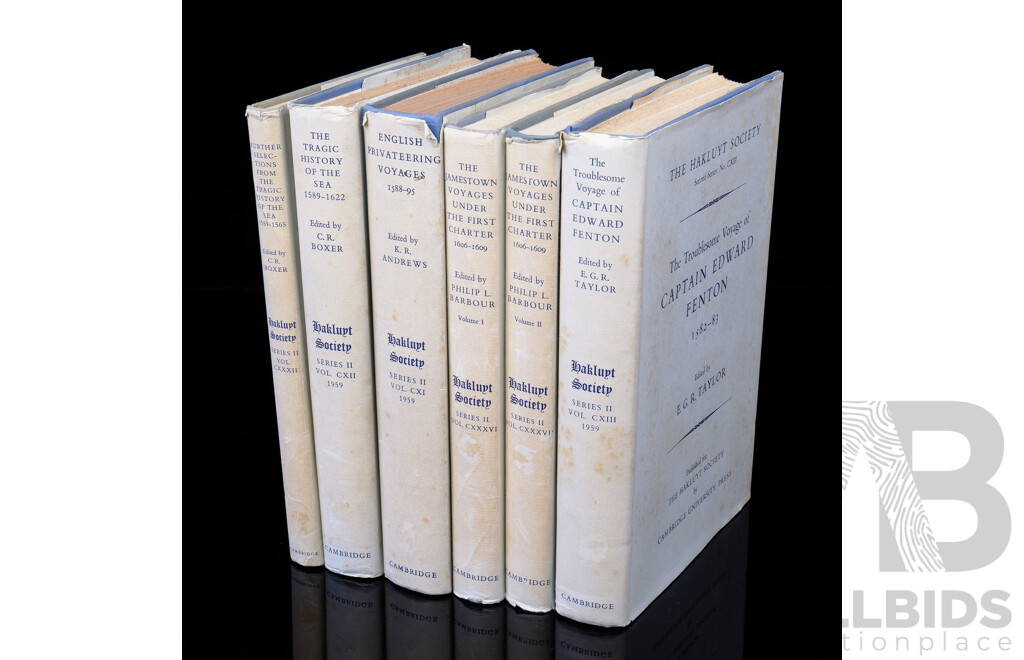 Collection Six Series Two Hakluyt Society Titles, All Hardcovers with Dust Jackets