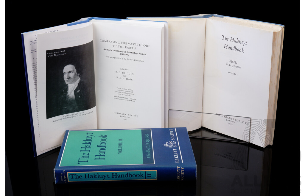 Three Hakluyt Society Titles, All Harcovers with Dust Jackets